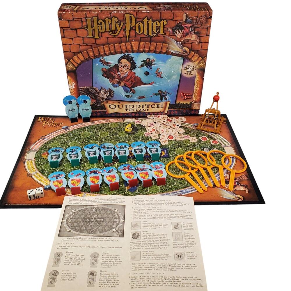 Harry Potter Quidditch The Game COMPLETE University Game Board Game